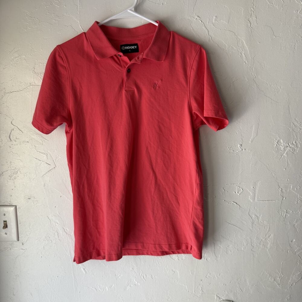 Hooey Polo Shirt Mens Small Red Classic Fit Embroidered Logo Short Sleeve Casual